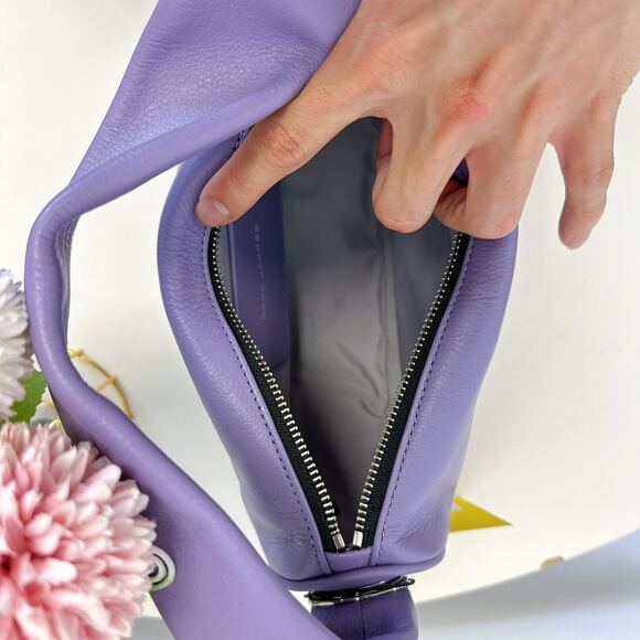 MARC JACOBS Purple Mini 'The Pushlock' Bag - Picture 7 of 9